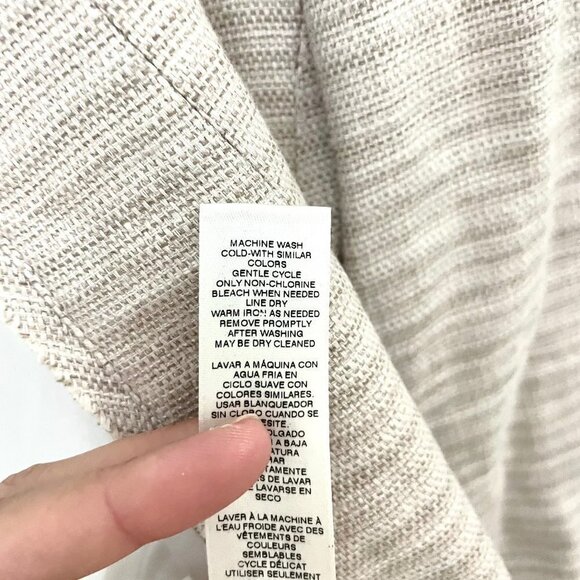 NWT White House Black Market Neutral Tweed Suit Jacket in Size 14 570203071 - Picture 8 of 10